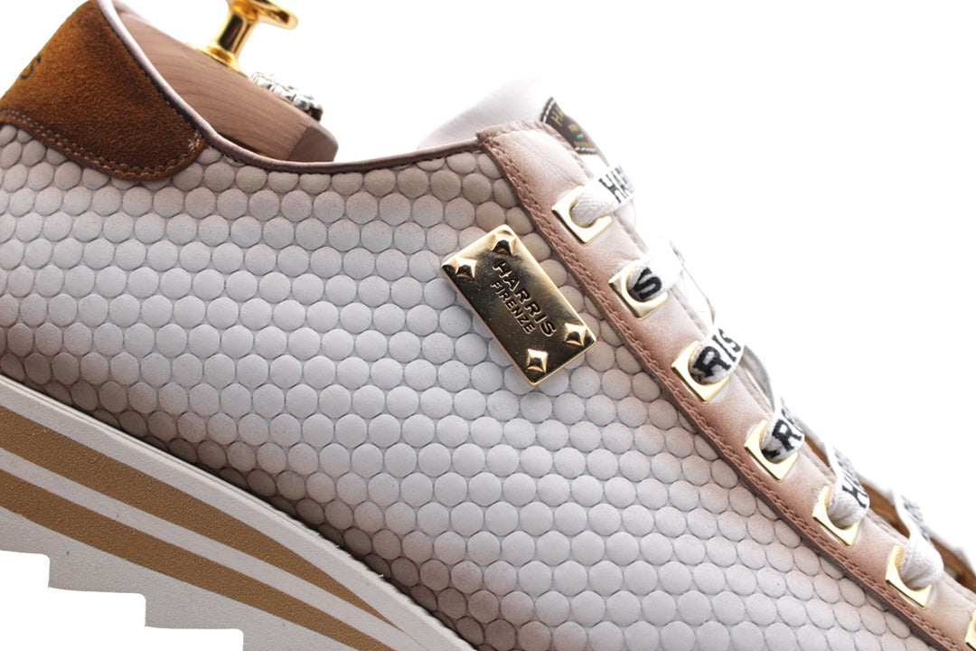 Sneakers in pelle Bubble dipinta a mano