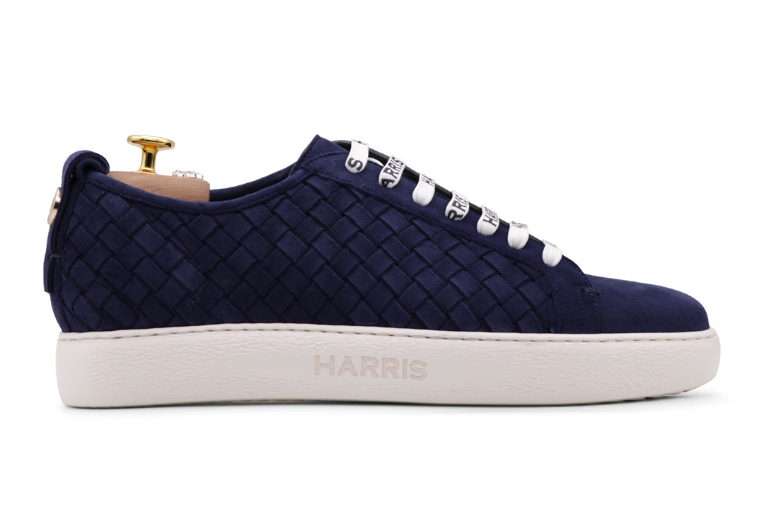 Woven leather sneakers