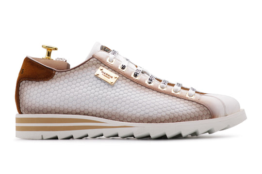 Sneakers in pelle Bubble dipinta a mano