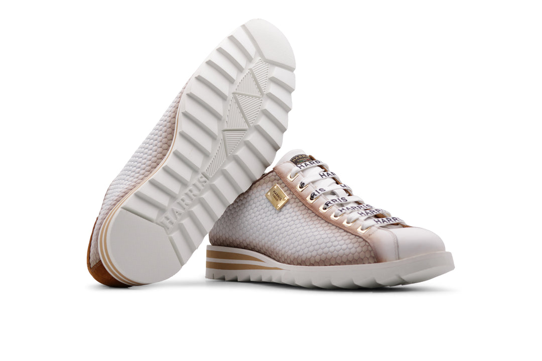 Sneakers in pelle Bubble dipinta a mano