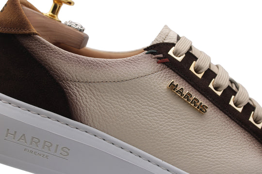 Sneakers in soft leather and suede