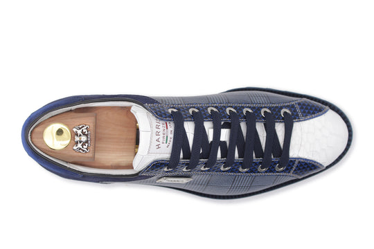 2817 Tweed and Coconut Sneakers – Blue