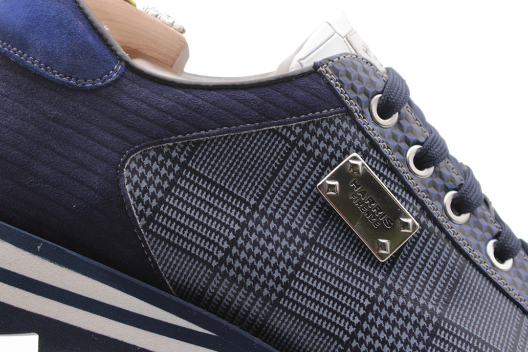 2817 Tweed and Coconut Sneakers – Blue