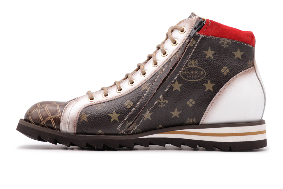 Ankle boot 3019 Monogram – Testa di Moro