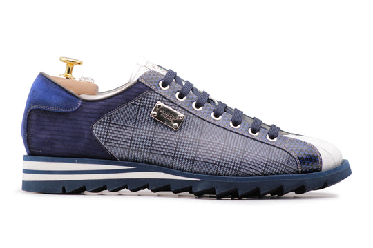 2817 Tweed and Coconut Sneakers – Blue