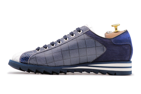 2817 Tweed and Coconut Sneakers – Blue