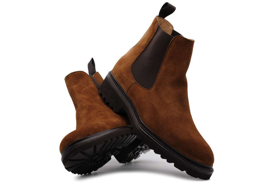 Botte de la cheville en cuir
