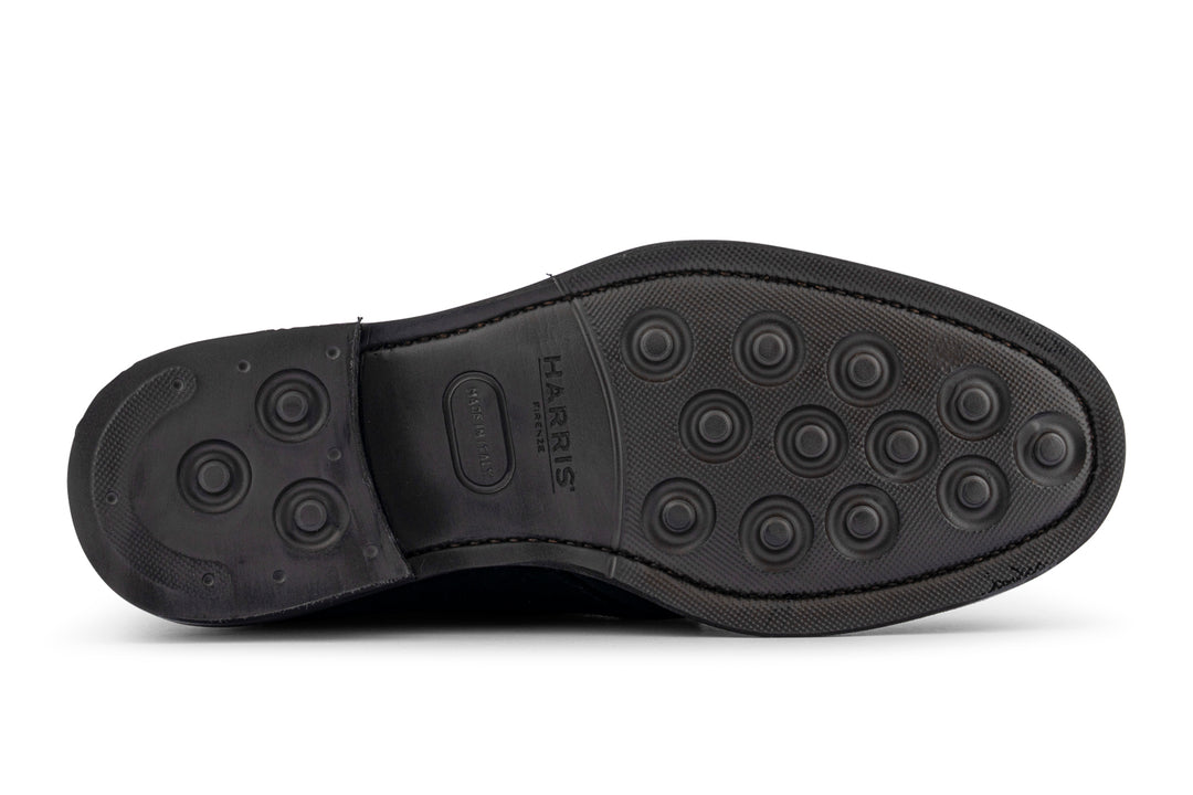 Polacchino in suede Nero