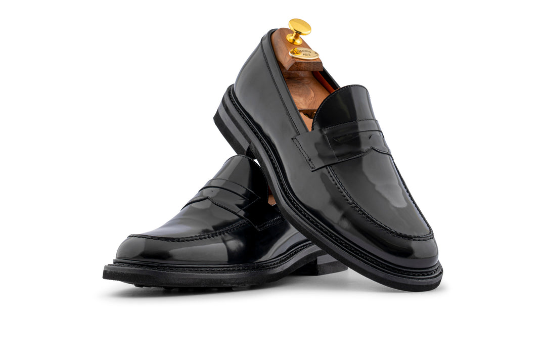 Mocassino in pelle spazzolata