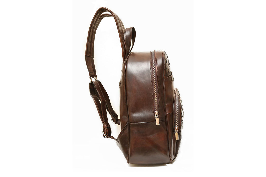 Leather backpack