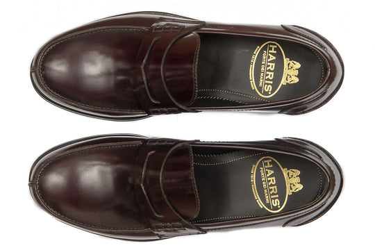 Mocasín de cuero cepillado